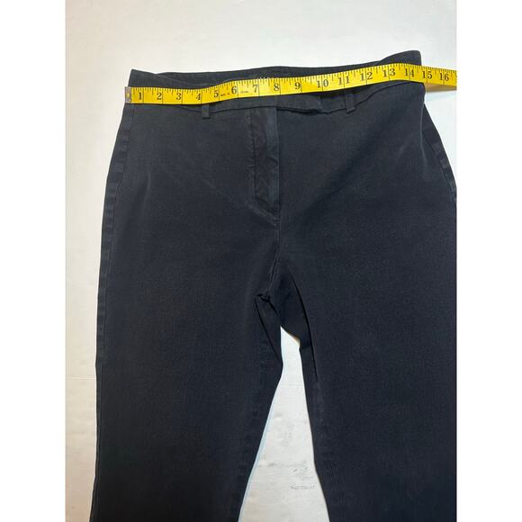 Talbots Pants Women’s Size 6P Black Flat Front High Waist Straight Pant Casual - Picture 4 of 8
